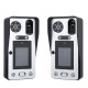 7 inch 2 Monitor Video Door Phone Doorbell Intercom System with Face Recognition Fingerprint RFIC Wired 1000TVL Camera