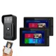 7 inch 2 MonitorsWireless WIFI Video Door Phone Doorbell Intercom Entry System with Wired HD 1080P Wired Camera Night Vision,Support Remote APP intercom,unlocking,Recording,Snapshots 7 inch 2 MonitorsWireless WIFI Video Door Phone Doorbell Intercom Entry System with Wired HD 1080P Wired Camera Night Vision,Support Remote APP intercom,unlocking,Recording,Snapshots