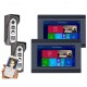 7 inch 2 Monitors Wired /Wireless Video Door Phone Doorbell Intercom Entry System with 2pcs HD 1080P Wired Camera Night Vision,Support Remote APP intercom,Unlocking,Recording 7 inch 2 Monitors Wired /Wireless Video Door Phone Doorbell Intercom Entry System with 2pcs HD 1080P Wired Camera Night Vision,Support Remote APP intercom,Unlocking,Recording