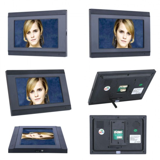 7 inch 2 Monitors Wired /Wireless Video Door Phone Doorbell Intercom Entry System with HD 1080P Wired Camera Night Vision,Support Remote APP Intercom,Unlocking,Recording,Snapshots 7 inch 2 Monitors Wired /Wireless Video Door Phone Doorbell Intercom Entry System with HD 1080P Wired Camera Night Vision,Support Remote APP Intercom,Unlocking,Recording,Snapshots