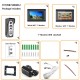 7 inch 2 Monitors Wired /Wireless Video Door Phone Doorbell Intercom Entry System with HD 1080P Wired Camera Night Vision,Support Remote APP Intercom,Unlocking,Recording,Snapshots 7 inch 2 Monitors Wired /Wireless Video Door Phone Doorbell Intercom Entry System with HD 1080P Wired Camera Night Vision,Support Remote APP Intercom,Unlocking,Recording,Snapshots