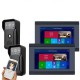 7 inch 2 Monitors Wired /Wireless Video Phone Doorbell Intercom Entry System with 2pcs HD 1080P Wired Camera Night Vision,Support Remote APP intercom,Unlocking,Recording 7 inch 2 Monitors Wired /Wireless Video Phone Doorbell Intercom Entry System with 2pcs HD 1080P Wired Camera Night Vision,Support Remote APP intercom,Unlocking,Recording