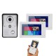 7 inch 2 Monitors Wireless WIFI Video Door Phone Doorbell Intercom Entry System with Wired HD 1080P Wired Camera Night Vision,Support Remote APP Intercom,Unlocking,Recording,Snapshots 7 inch 2 Monitors Wireless WIFI Video Door Phone Doorbell Intercom Entry System with Wired HD 1080P Wired Camera Night Vision,Support Remote APP Intercom,Unlocking,Recording,Snapshots