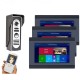 7 inch 3 Monitors Wired /Wireless Video Door Phone Doorbell Intercom Entry System with HD 1080P Wired Camera Night Vision,Support Remote APP intercom,Unlocking,Recording 7 inch 3 Monitors Wired /Wireless Video Door Phone Doorbell Intercom Entry System with HD 1080P Wired Camera Night Vision,Support Remote APP intercom,Unlocking,Recording