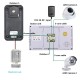 7 inch Record Wired Video Door Phone Doorbell Intercom System with2Pcs AHD 1080P Camera