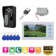 7 inch Record Wired Video Door Phone Doorbell Intercom System withFingerprint RFID AHD 1080P Camera Door Access Control System