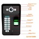 7 inch Record Wired Video Door Phone Doorbell Intercom System withFingerprint RFID AHD 1080P Camera Door Access Control System