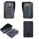 7 inch Record Wired Video Door Phone Doorbell Intercom System withRFID Password AHD 1080P Camera and 2CH Security Camera