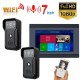 7 inch Wired Wifi Video Doorbell Intercom Entry System with 2pcs HD 1080P Wired Camera Night Vision,Support Remote APP Intercom,Unlocking,Recording,Snapshots 7 inch Wired Wifi Video Doorbell Intercom Entry System with 2pcs HD 1080P Wired Camera Night Vision,Support Remote APP Intercom,Unlocking,Recording,Snapshots
