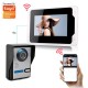 701FA11 7 Inch Wired / Wireless Wifi RFID Password Video Door Phone Doorbell Intercom Entry System with 1080P Wired Camera Night Vision 701FA11 7 Inch Wired / Wireless Wifi RFID Password Video Door Phone Doorbell Intercom Entry System with 1080P Wired Camera Night Vision