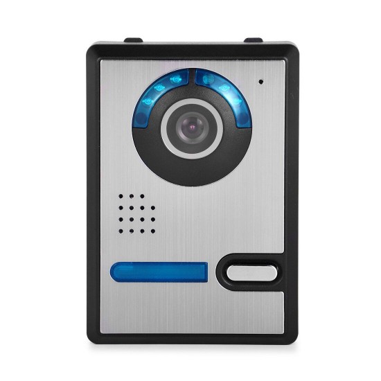 701FA13 7 Inch Wired / Wireless Wifi RFID Password Video Door Phone Doorbell Intercom Entry System with 1080P Wired Camera Night Vision
