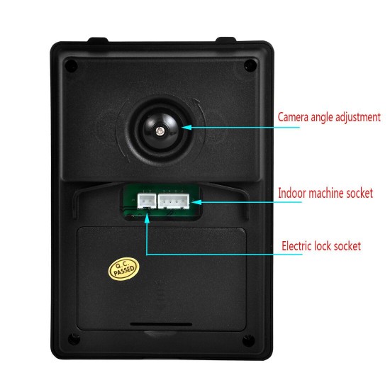 701FA23 7 Inch Wired / Wireless Wifi RFID Password Video Door Phone Doorbell Intercom Entry System with 1080P Wired Camera Night Vision 701FA23 7 Inch Wired / Wireless Wifi RFID Password Video Door Phone Doorbell Intercom Entry System with 1080P Wired Camera Night Vision