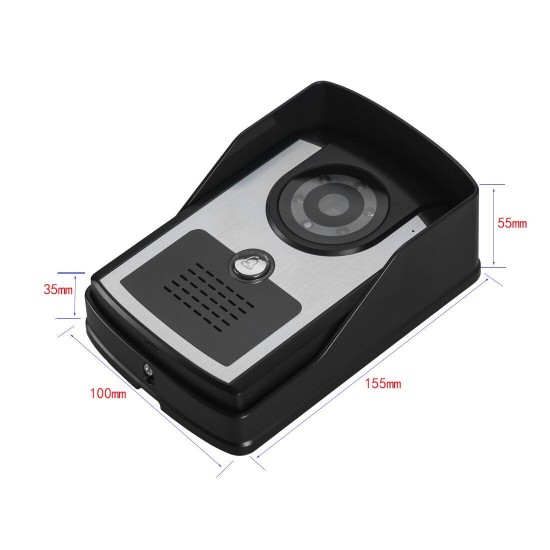 701FC12 7 Inch Wired / Wireless Wifi RFID Password Video Door Phone Doorbell Intercom Entry System with 1080P Wired Camera Night Vision 701FC12 7 Inch Wired / Wireless Wifi RFID Password Video Door Phone Doorbell Intercom Entry System with 1080P Wired Camera Night Vision