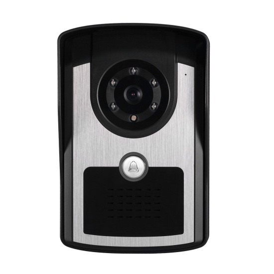 701FC12 7 Inch Wired / Wireless Wifi RFID Password Video Door Phone Doorbell Intercom Entry System with 1080P Wired Camera Night Vision