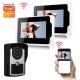 701FC12 7 Inch Wired / Wireless Wifi RFID Password Video Door Phone Doorbell Intercom Entry System with 1080P Wired Camera Night Vision