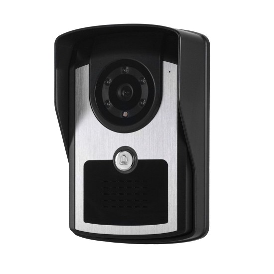 701FC13 7 Inch Wired / Wireless Wifi RFID Password Video Door Phone Doorbell Intercom Entry System with 1080P Wired Camera Night Vision