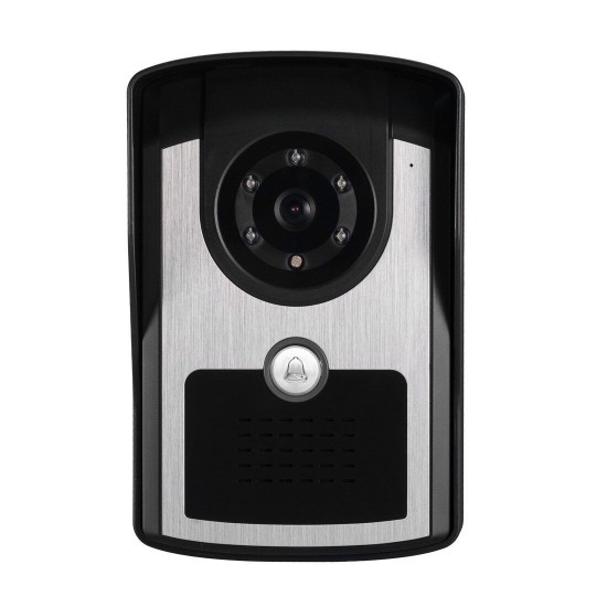 701FC14 7 Inch Wired / Wireless Wifi RFID Password Video Door Phone Doorbell Intercom Entry System with 1080P Wired Camera Night Vision