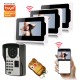 701FD13 7InchFingerPrint PassLock Wired / Wireless Wifi RFID Password Video Door Phone Doorbell Intercom Entry System with 1080P Wired Camera Night Vision