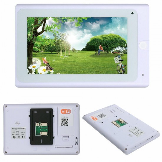7inch 2 Monitors Wireless Wifi RFID Password Video Phone Doorbell Intercom Entry System with Wired IR-CUT 1080P Wired Camera Night Vision,Support Remote APP Unlocking,Recording 7inch 2 Monitors Wireless Wifi RFID Password Video Phone Doorbell Intercom Entry System with Wired IR-CUT 1080P Wired Camera Night Vision,Support Remote APP Unlocking,Recording