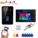 7inch Wireless Wifi RFID Video Door Phone Doorbell Intercom Entry System with NO Electric Door Lock