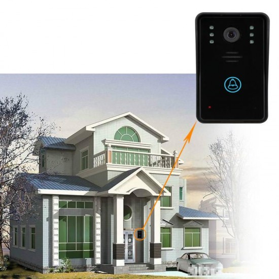 7 Video Door Phone Intercom Doorbell with 1pcs 1000TVL Outdoor Security CCTV Camera + 2 pcs Indoor Monitors Home Security