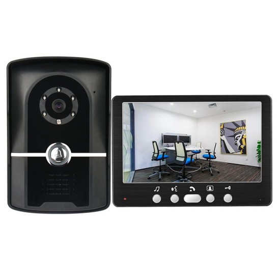 815FG11 7 inch Door Video Phone 1 Monitor 1 Outdoor Doorbell HD Camera Infrared Night Vision System