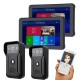 9 inch 2 Monitors Wired /Wireless Video Phone Doorbell Intercom Entry System with 2pcsHD 1080P Wired Camera Night Vision,Support Remote APP intercom,Unlocking,Recording 9 inch 2 Monitors Wired /Wireless Video Phone Doorbell Intercom Entry System with 2pcsHD 1080P Wired Camera Night Vision,Support Remote APP intercom,Unlocking,Recording