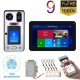 9 inch Wifi Wireless Face Recognition Fingerprint IC Video Door Phone Doorbell Intercom System with Wired 1080P Camera,Support Remote APP Unlocking,Recording,Snapshots