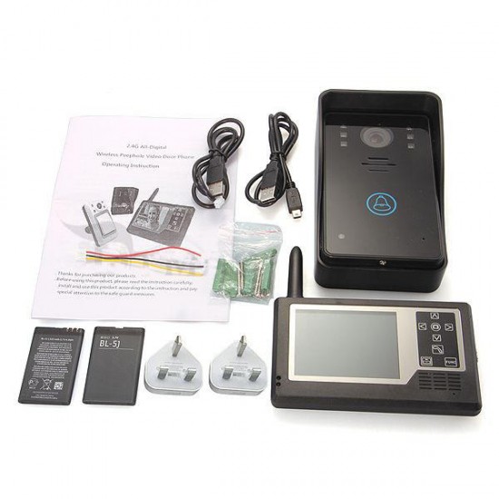 CT3501A11 3.5inch Color Wireless Video Intercom Doorbell Phone System