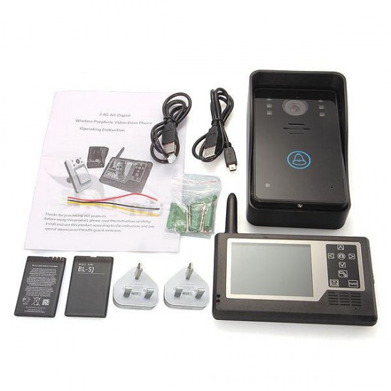 CT3501A11 3.5inch Color Wireless Video Intercom Doorbell Phone System CT3501A11 3.5inch Color Wireless Video Intercom Doorbell Phone System