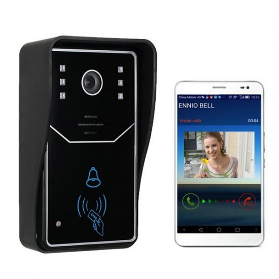 Touch Key Wifi DoorBell Wireless Video Door Phone Home Intercom System IR RFID Camera