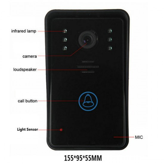 SY1001A-MJ12 10 Video Door Phone Intercom Doorbell with 1000TVL Camera 2pcs Indoor Monitors