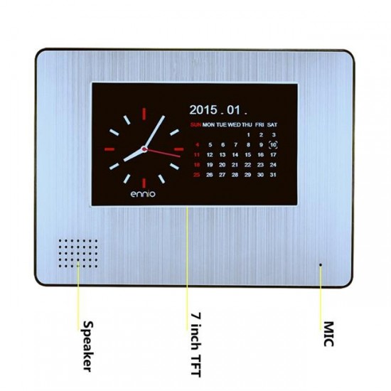 SY701A12 7inch WiFi 900TVL 2Monitors Video Door Phone Rainproof Night Vision Record Remote Int