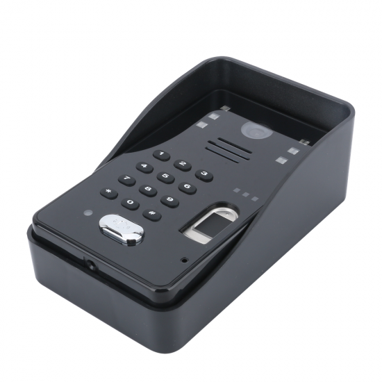 SY703W706WMJLP12 2 Monitors 7 inch Wifi Wireless Video Door Phone Doorbell Intercom System with Wired Fingerprint RFID AHD 1080P Door Access Control System