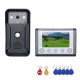 SY801QAID11 7 Inch Color Video Intercom Door Phone RFID System With HD Doorbell 1000TVL Camera