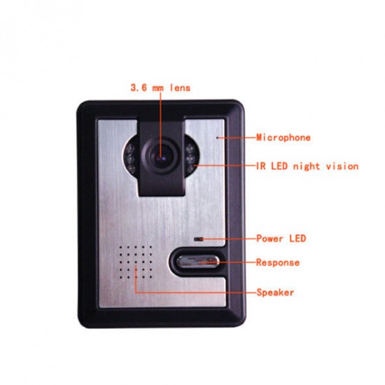 SY802MA12 7inch Video Door Phone Home Intercom Doorbell