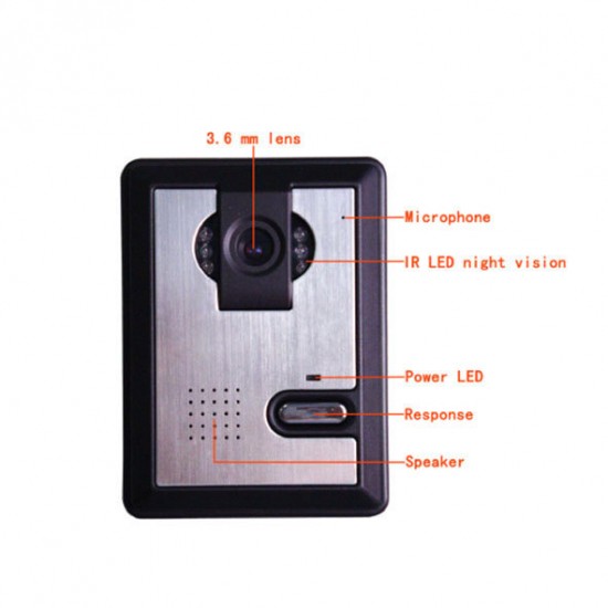 SY802MA12 7inch Video Door Phone Home Intercom Doorbell SY802MA12 7inch Video Door Phone Home Intercom Doorbell