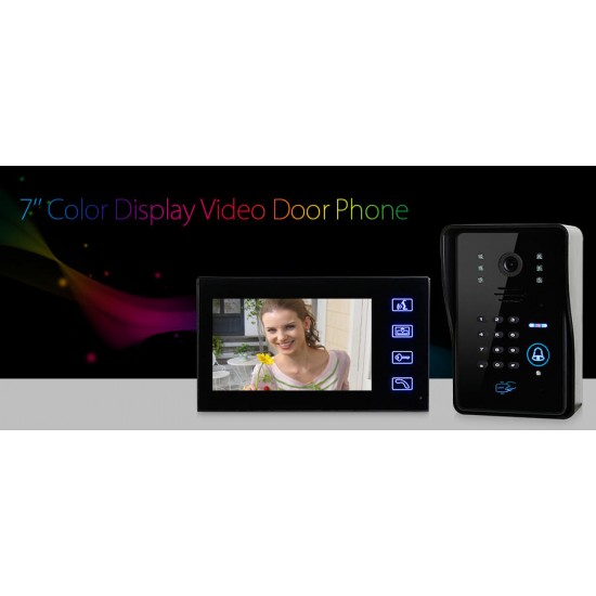 SY806MJIDS11 Touch Key LCD Video Door Phone IR Camera & Code Keypad