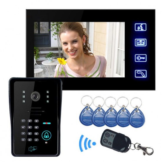 SY806MJIDS11 Touch Key LCD Video Door Phone IR Camera & Code Keypad