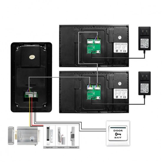 SY806MJIDS11 Touch Key LCD Video Door Phone IR Camera & Code Keypad