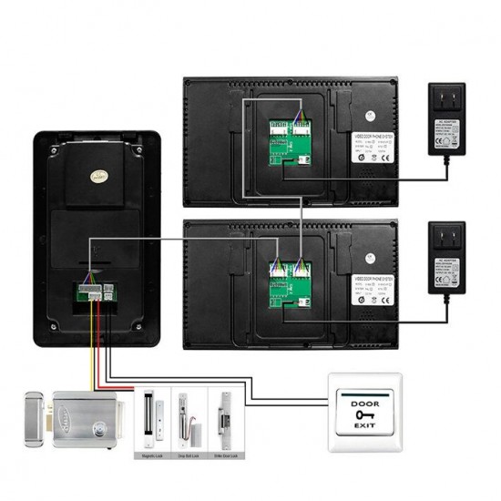 SY806MJIDS12 LCD Video Door Phone With IR Camera & Code Keypad