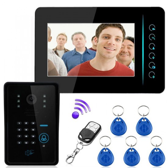 SY806MJIDSW11 2.4G Wireless RFID Phone Intercom Doorbell Remote Camera Monitor Access Control