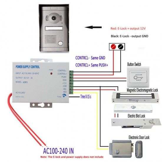 SY809MF11 7 Inch Video Door Phone Doorbell Intercom System Kit 1-Camera 1-Monitor Night Vision