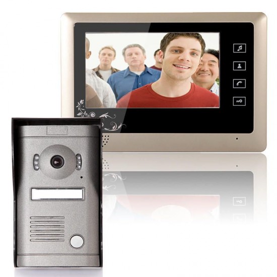 SY809MF11 7 Inch Video Door Phone Doorbell Intercom System Kit 1-Camera 1-Monitor Night Vision