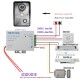 SY809MKW11 7 Inch Video Door Phone Doorbell Intercom System Night Vision Camera and Monitor