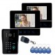 SY811MJIDS12 Video Door Phone Touch Panel Door Lock RFID Keyfbobs