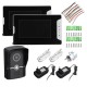 SY813MK12 7 Inch TFT LCD Video Door Phone Doorbell Intercom Kit 1 Camera 2 Monitor Night Vision