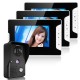 SY813MK13 7inch TFT LCD Video Door Phone Doorbell Intercom Kit 1 Camera 3 Monitors Night Vision SY813MK13 7inch TFT LCD Video Door Phone Doorbell Intercom Kit 1 Camera 3 Monitors Night Vision