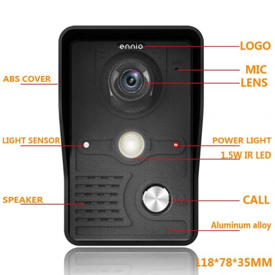 SY813MK13 7inch TFT LCD Video Door Phone Doorbell Intercom Kit 1 Camera 3 Monitors Night Vision SY813MK13 7inch TFT LCD Video Door Phone Doorbell Intercom Kit 1 Camera 3 Monitors Night Vision