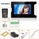SY813MK13 7inch TFT LCD Video Door Phone Doorbell Intercom Kit 1 Camera 3 Monitors Night Vision SY813MK13 7inch TFT LCD Video Door Phone Doorbell Intercom Kit 1 Camera 3 Monitors Night Vision